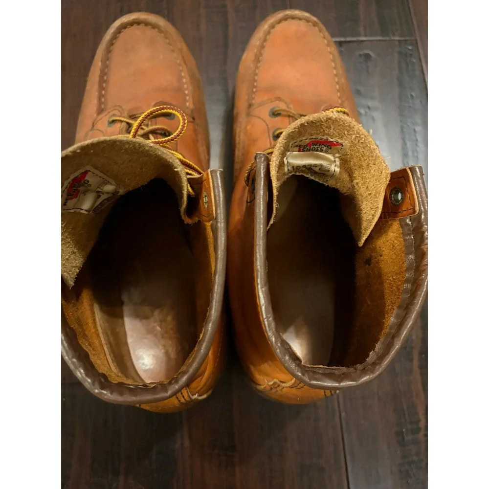 Red Wing 10875 Traction Tred 6-Inch Leather Work Boots Brown Mens